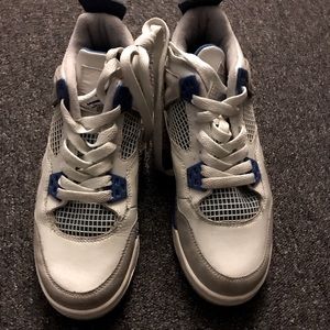 White and Blue Air Jordan’s